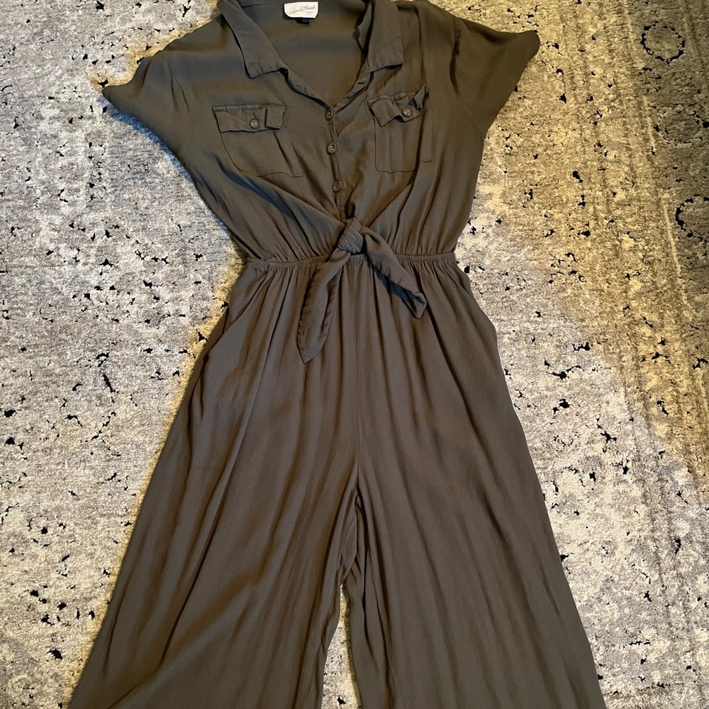 Olive green romper